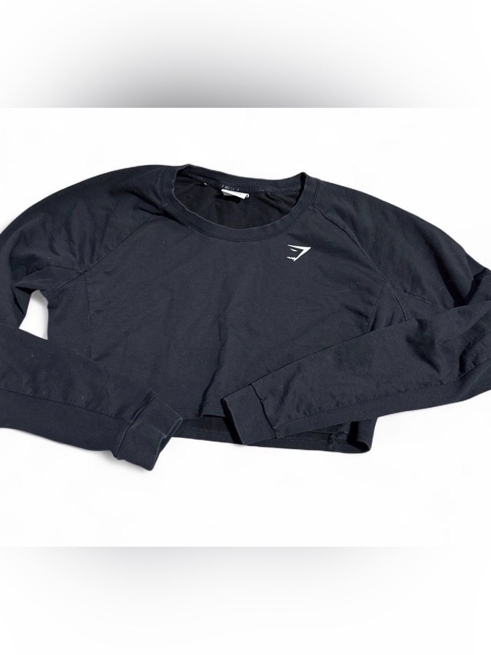 Gymshark Black Cropped Crewneck Sweatshirt